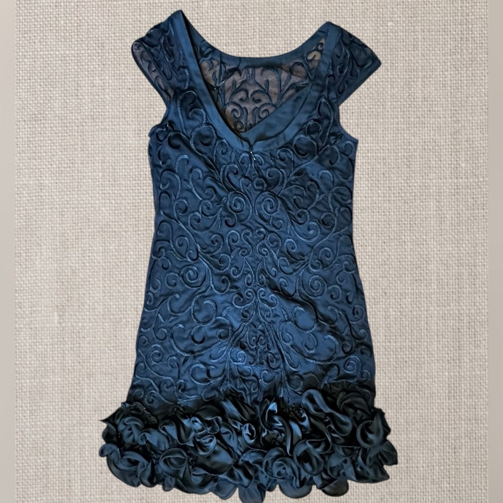 Jessica Simpson black Swirl Kids Dress